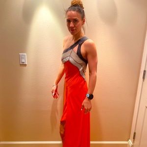 BCBGMAXAZRIA Runway asymmetric dress